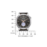 Citizen Classic NH9131-14E analog herrklocka med svart urtavla och armband i läder