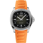 Mido Multifort TV Big Date M049.526.17.081.00 analog herrklocka med grå urtavla och armband i gummi