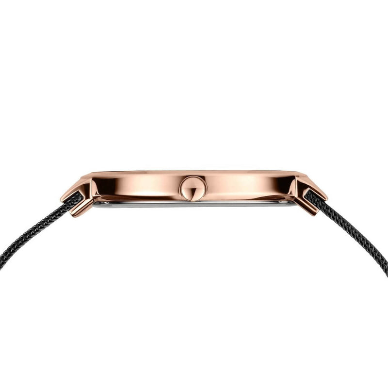 Bering Classic 14539-166 analog herrklocka med svart urtavla och armband i mesh