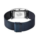 Bering Classic 10426-307-S analog damklocka med blå urtavla och armband i mesh