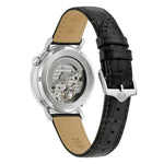 Bulova Aerojet 96A317 analog herrklocka med svart urtavla och armband i läder