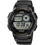 Casio Vintage AE-1000W-1AVEF analog herrklocka med grå urtavla och armband i resin