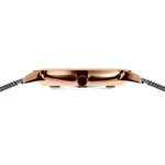 Bering Classic 13436-369 analog damklocka med grå urtavla och armband i mesh