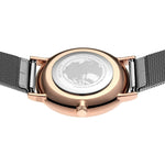 Bering Classic 13436-369 analog damklocka med grå urtavla och armband i mesh