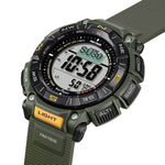 Casio Pro Trek PRG-340-3ER digital herrklocka med svart urtavla och armband i resin