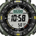Casio Pro Trek PRG-340-3ER digital herrklocka med svart urtavla och armband i resin