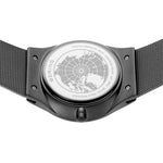 Bering Solar 14440-007 analog herrklocka med blå urtavla och armband i mesh