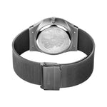Bering Solar 14440-007 analog herrklocka med blå urtavla och armband i mesh