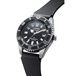 Citizen Promaster Automatic Diver Titanium NB6021-17E analog herrklocka med svart urtavla och armband i silikon