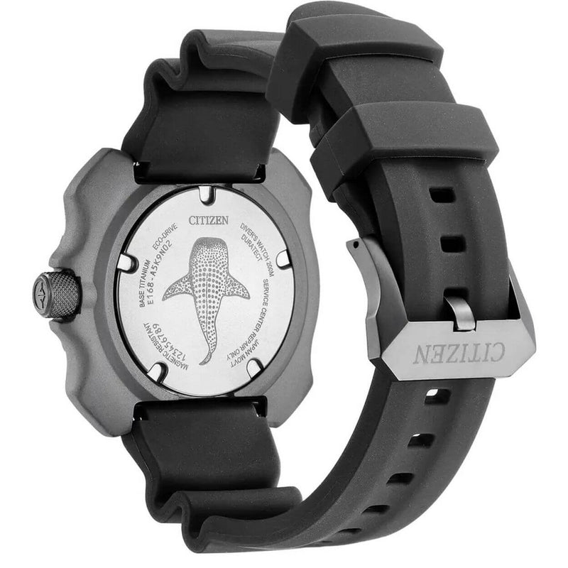 Citizen Promaster BN0225-04L analog herrklocka med blå urtavla och armband i gummi