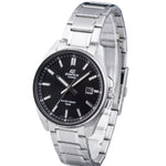 Casio Edifice EFV-150D-1AVUEF analog herrklocka med svart urtavla och armband i rostfritt stål