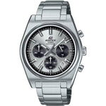 Casio Edifice Chronograph EFB-730D-7AVUEF analog herrklocka med silver urtavla och armband i rostfritt stål