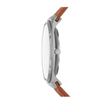 Skagen Melbye Titanium SKW6906 analog herrklocka med blå urtavla och armband i läder