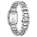 Citizen L Eco-Drive EW5600-87D analog damklocka med vit urtavla och armband i rostfritt stål