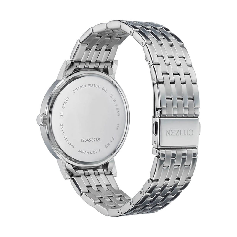 Citizen Classic BI5070-57A analog herrklocka med vit urtavla och armband i rostfritt stål