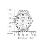 Citizen Classic BI5070-57A analog herrklocka med vit urtavla och armband i rostfritt stål