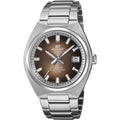 Casio Edifice EFB-109D-5AVEF analog herrklocka med brun urtavla och armband i rostfritt stål