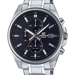 Casio Edifice Chronograph EFV-610D-1AVUEF analog herrklocka med svart urtavla och armband i rostfritt stål