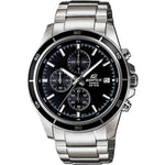 Casio Edifice Chronograph EFR-526D-1AVUEF analog herrklocka med svart urtavla och armband i rostfritt stål