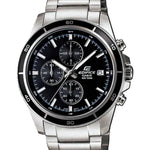 Casio Edifice Chronograph EFR-526D-1AVUEF analog herrklocka med svart urtavla och armband i rostfritt stål