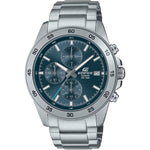 Casio Edifice Chronograph EFR-526D-2AVUEF analog herrklocka med blå urtavla och armband i rostfritt stål