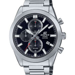 Casio Edifice Chronograph EFB-710D-1AVUEF analog herrklocka med svart urtavla och armband i rostfritt stål