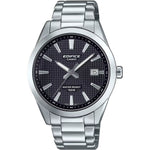 Casio Edifice EFV-160D-1AVEF analog herrklocka med svart urtavla och armband i rostfritt stål