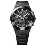 Casio Edifice Chronograph EFS-S650DC-1AEF analog herrklocka med svart urtavla och armband i rostfritt stål