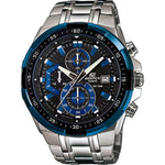 Casio Edifice Chronograph EFR-539D-1A2VUEF analog herrklocka med flerfärgad urtavla och armband i rostfritt stål