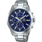 Casio Edifice Chronograph EFV-560D-2AVUEF analog herrklocka med blå urtavla och armband i rostfritt stål