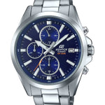Casio Edifice Chronograph EFV-560D-2AVUEF analog herrklocka med blå urtavla och armband i rostfritt stål