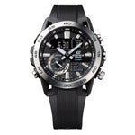 Casio Edifice ECB-40P-1AEF ana-digi herrklocka med svart urtavla och armband i resin