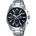 Casio Edifice Chronograph EFV-560D-1AVUEF analog herrklocka med svart urtavla och armband i rostfritt stål