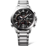 Casio Edifice Chronograph ECB-30D-1AEF ana-digi herrklocka med grå urtavla och armband i rostfritt stål