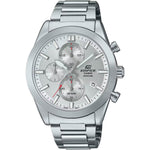 Casio Edifice Chronograph EFB-710D-7AVUEF analog unisexklocka med silver urtavla och armband i rostfritt stål