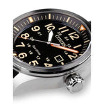 Citizen Eco-Drive AW5000-24E analog herrklocka med svart urtavla och armband i nylon