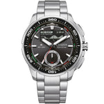 Citizen Promaster Wave Tracker JV3001-53E analog herrklocka med svart urtavla och armband i rostfritt stål