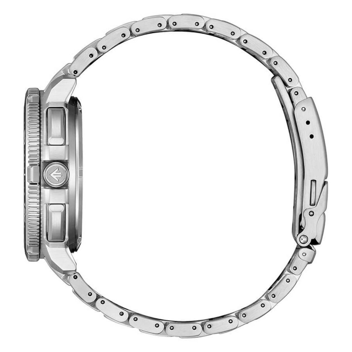 Citizen Promaster Wave Tracker JV3001-53E analog herrklocka med svart urtavla och armband i rostfritt stål