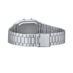 Casio Vintage AQ-230A-7AMQYES analog unisexklocka med silver urtavla och armband i rostfritt stål