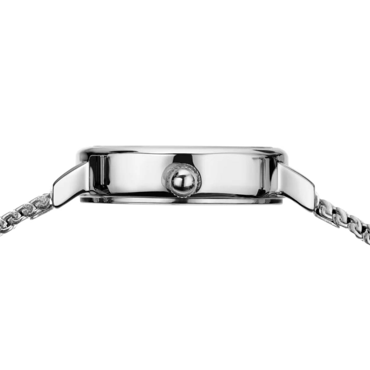 Bering Classic 11022-004 analog damklocka med vit urtavla och armband i mesh