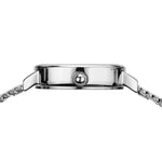 Bering Classic 11022-004 analog damklocka med vit urtavla och armband i mesh