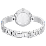 Swarovski Matrix Bangle 5730172 analog damklocka med blå urtavla och armband i rostfritt stål