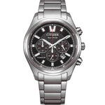 Citizen Super Titanium Eco-Drive CA4750-51E analog herrklocka med svart urtavla och armband i titan