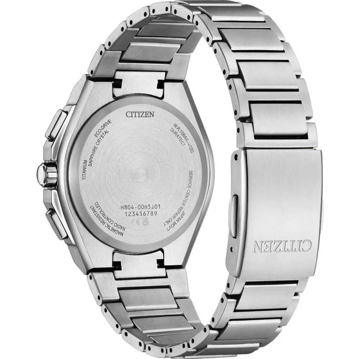 Citizen Promaster Sky AT8398-53X analog herrklocka med grön urtavla och armband i titan