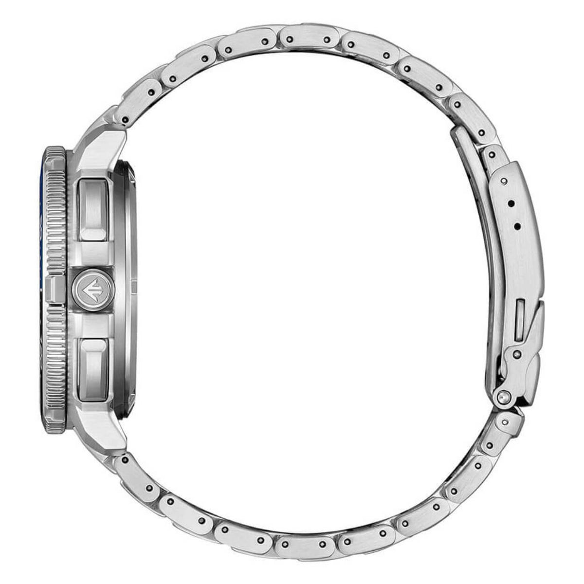 Citizen Promaster Wave Tracker JV3006-50L analog herrklocka med blå urtavla och armband i rostfritt stål