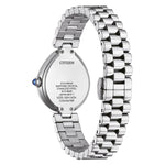 Citizen L Rainell EM1201-52L analog damklocka med blå urtavla och armband i rostfritt stål