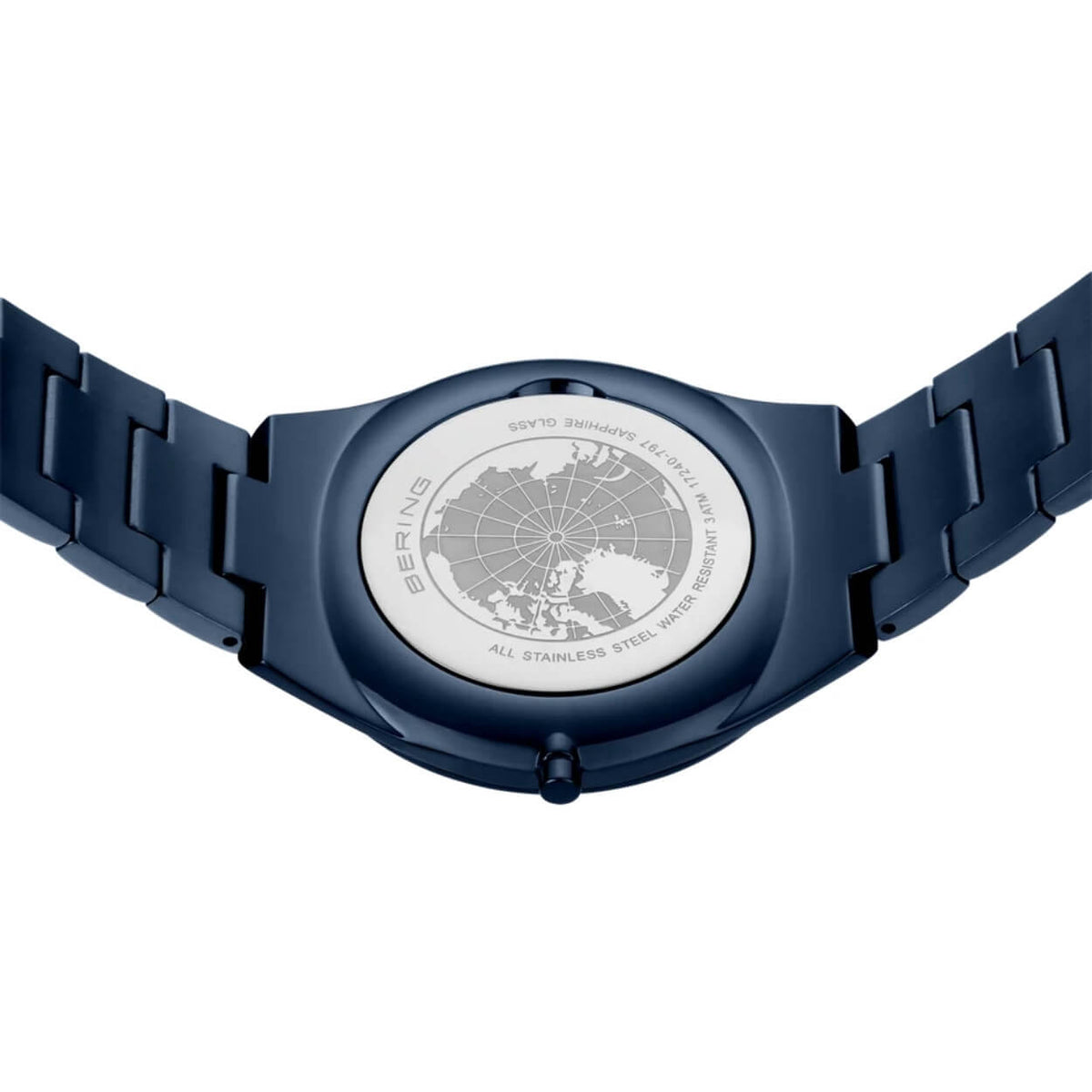 Bering Ultra Slim 17240-797 analog herrklocka med blå urtavla och armband i rostfritt stål