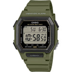 Casio Timeless W-738H-3AVEF digital herrklocka med svart urtavla och armband i resin