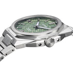 Citizen Series 8 NB6080-51W analog herrklocka med grön urtavla och armband i rostfritt stål