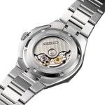 Citizen Series 8 NB6080-51W analog herrklocka med grön urtavla och armband i rostfritt stål